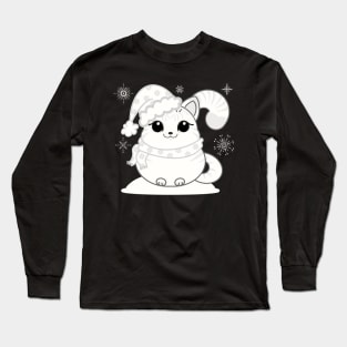 Snow Kitty Long Sleeve T-Shirt